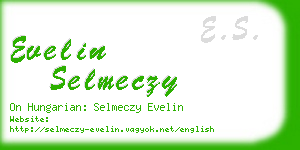 evelin selmeczy business card